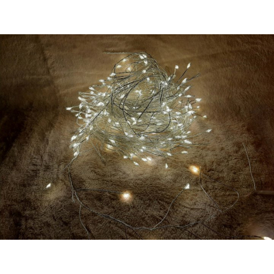 Гирлянда Luca Lighting кластер серебряная струна, 15 м, теплый белый (8718861852677) фото №3