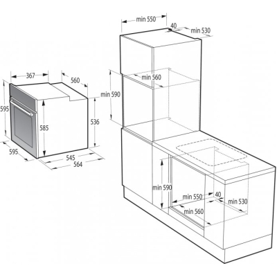 Духовой шкаф Gorenje BSA6737E15X (BSA 6737 E15X) фото №7