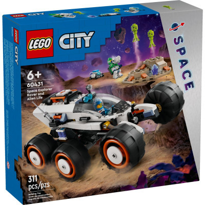 Конструктор Lego City Космічний дослідницький всюдихід й інопланетне життя 311 деталей (60431)