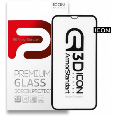 Захисне скло Armorstandart Icon 3D Apple iPhone 11/XR Black (ARM55979-GI3D-BK)