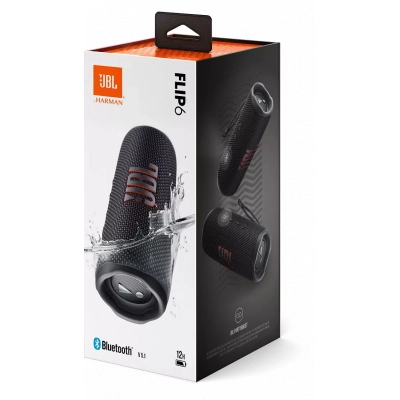 Портативна колонка  JBL Flip 6 Black (FLIP6BLKEU) фото №10