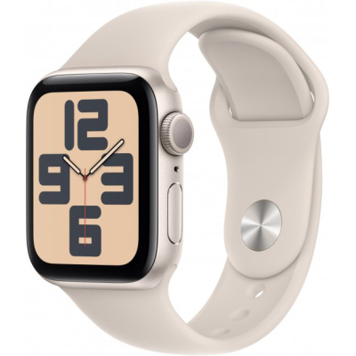 Смарт-годинник Apple Watch SE (gen 2) 2023 40mm Starlight Aluminum Case with Starlight Sport Band S/M (MR9U3)