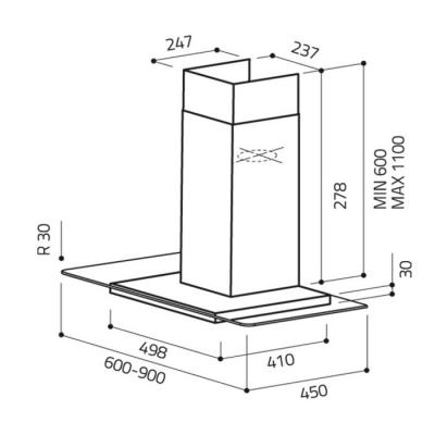 Вытяжки Elica FLAT GLASS IX A/90 фото №2