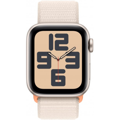 Смарт-годинник Apple Watch SE 2023 GPS 40mm Starlight Aluminium Case with Starlight Sport Loop (MR9W3QP/A) фото №2