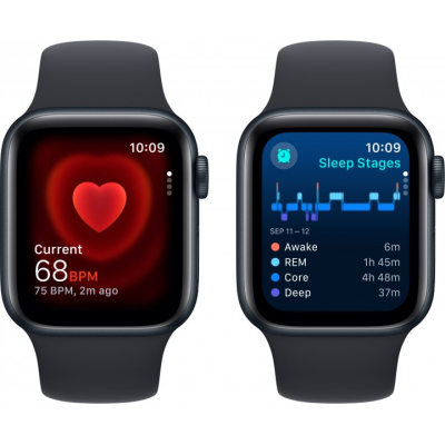 Смарт-годинник Apple Watch SE 2023 GPS 40mm Midnight Aluminium Case with Midnight Sport Band - M/L (MR9Y3QP/A) фото №5