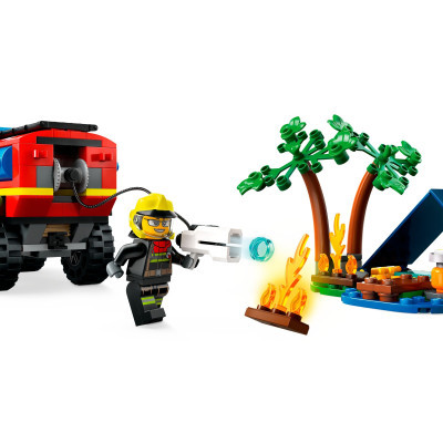 Конструктор Lego City Пожежний позашляховик з рятувальним човном 301 деталей (60412) фото №4