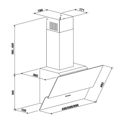 Вытяжки Eleyus Ellada 700 60 WH фото №10