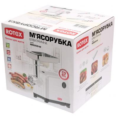М'ясорубка Rotex RMG200-W фото №8