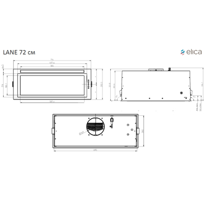 Вытяжки Elica LANE IX/A/72 фото №10