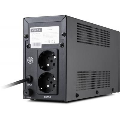 Источник бесперебойного питания Vinga LED 800VA metal case (VPE-800M) фото №4