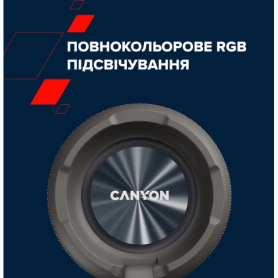 Портативна колонка Canyon OnMove 15 EQ TWS IPX6 Beige (CNE-CBTSP15BG) фото №10