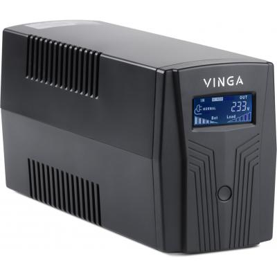 Джерело безперебійного живлення Vinga LCD 1200VA plastic case (VPC-1200P) фото №2