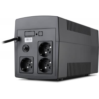 Джерело безперебійного живлення Vinga LCD 1200VA plastic case (VPC-1200P) фото №4