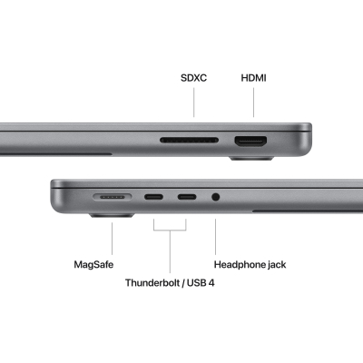 Ноутбук Apple MacBook Pro 14 A2918 M3 Space Grey (MTL83UA/A) фото №6