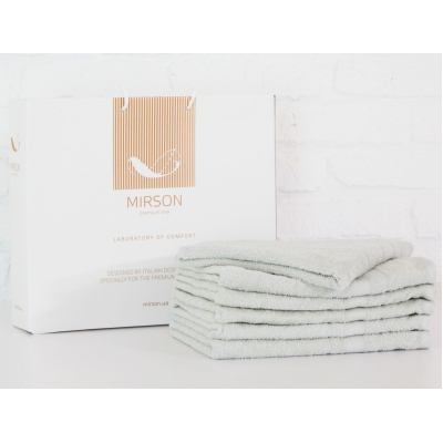 Рушник MirSon набор банных №5078 Elite SoftNess Menthol 50х90 6 шт (2200003524024)