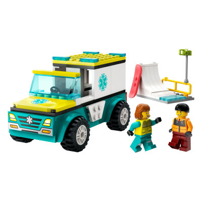 Конструктор Lego City Карета швидкої допомоги й сноубордист 79 деталей (60403) фото №2