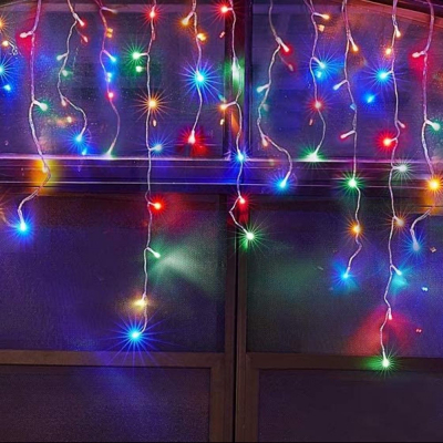 Гирлянда Colorway Бахрома 3мx0.6м 100Led IP20 цветная (CW-GF-100L36VMC) фото №6