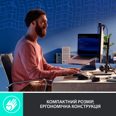 Клавиатура Logitech MX Mechanical Mini Minimalist UA Graphite (920-010780) фото №3