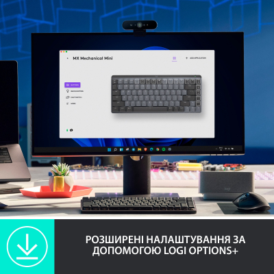 Клавиатура Logitech MX Mechanical Mini Minimalist UA Graphite (920-010780) фото №5