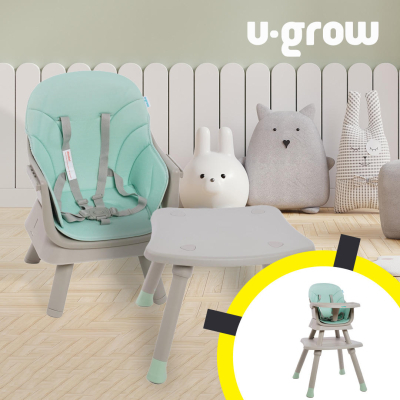 Стільчик для годування U-GROW багатофункціональне, м'ятно-зелений (UGSH-015MINT)