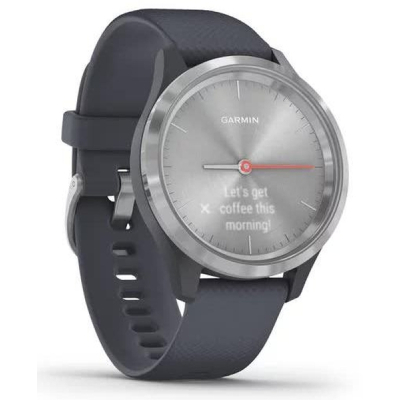 Smart годинник Garmin vivomove 3S, Silver, Granite Blue, Silicone, (010-02238-00) фото №3