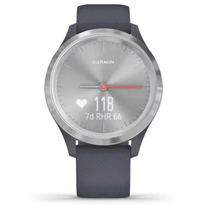 Smart годинник Garmin vivomove 3S, Silver, Granite Blue, Silicone, (010-02238-00) фото №7