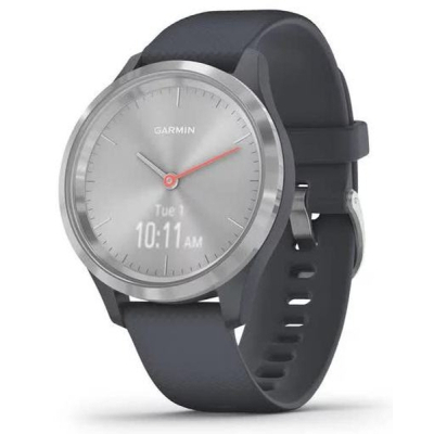 Smart годинник Garmin vivomove 3S, Silver, Granite Blue, Silicone, (010-02238-00)