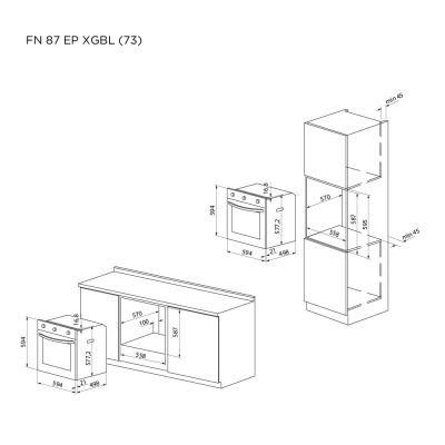 Духова шафа Pyramida FN 87 EP XGBL (73) фото №8