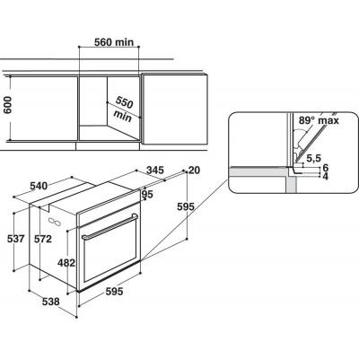 Духовой шкаф Whirlpool W7OM44S1PBL фото №7