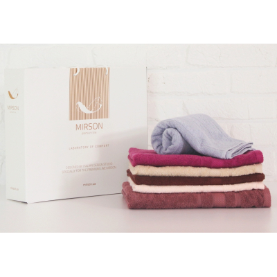 Рушник MirSon набор банных №5090 Elite SoftNes Delicacy 50х90 6 шт (2200003181074)