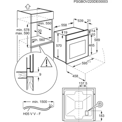 Духовой шкаф Zanussi ZOHEE2X2 фото №6