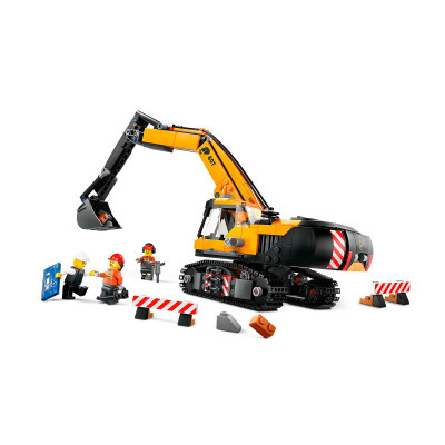 Конструктор Lego City Жовтий будівельний екскаватор (60420) фото №3