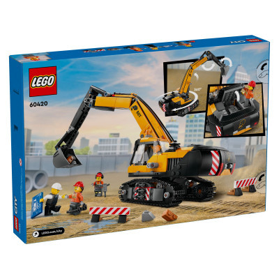 Конструктор Lego City Жовтий будівельний екскаватор (60420) фото №7