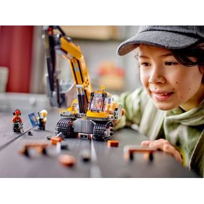 Конструктор Lego City Жовтий будівельний екскаватор (60420) фото №9