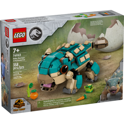 Конструктор Lego Jurassic World Малюк Бампі: Анкілозавр (76962)
