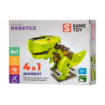 Конструктор Same Toy Конструктор  Робот-конструктор Динобот 4 в 1 на солнечной батарее (2125UT)