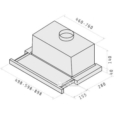 Вытяжки Elica ELITE 14 LUX GRVT WH/A/60 (ELITE14LUXGRVTWH/A/60) фото №4