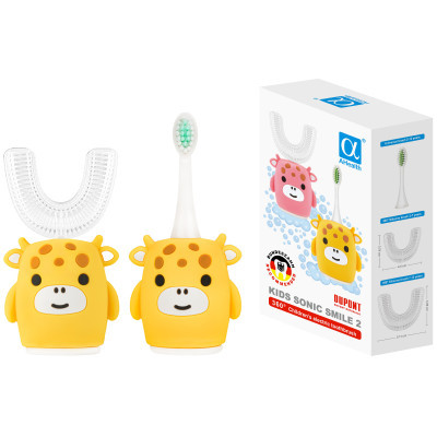 Зубная щетка AHealth KIDS SONIC SMILE 2 Yellow (AHkss2y)