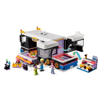 Конструктор Lego Friends Автобус для музичного туру попзірки 845 деталей (42619) фото №3