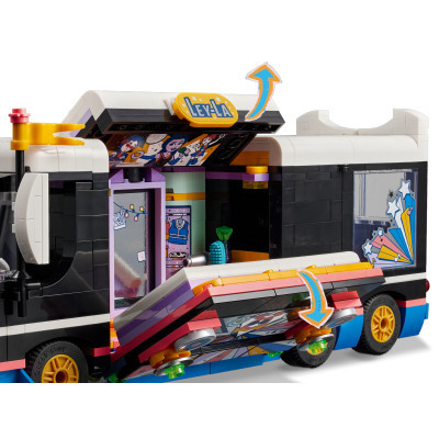 Конструктор Lego Friends Автобус для музичного туру попзірки 845 деталей (42619) фото №4
