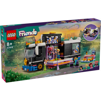 Конструктор Lego Friends Автобус для музичного туру попзірки 845 деталей (42619)