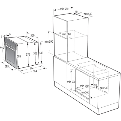 Духовой шкаф Gorenje BO6735E02X фото №2
